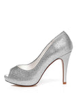 Bridal Shoes With Shimmering Powder