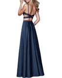 Long Two Pieces Prom Dresses