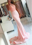 High Collar Neckline Mermaid Prom Dress