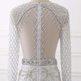 Mermaid Luxury Hollow Diamond White Dress