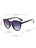 Anti UV Retro Double Crossbar Sunglasses