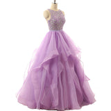 Beaded Quinceanera Ball Gown Prom Dress Long for Evening Party