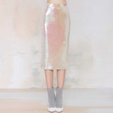 Sweet Retro Dazzle Pink Sequined Skirt