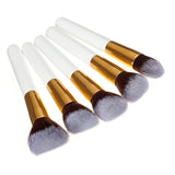 10Pcs Persian Wool White Makeup Brush Set