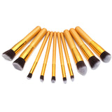  Blending Smoked Eyeshadow Powder Golden Brushes