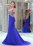 Backless Cut-out Mermaid Prom Dress