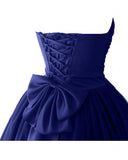 Ball Gown Sweetheart Cocktail Dresses Satin Homecoming Dresses