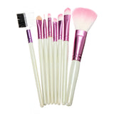Eyeliner Brushes With Pink Alphabet Bag 8 Pcs