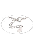 Sterling Silver Bracelet with Heart Findings 