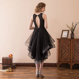  Asymmetrical Back Crystal Homecoming Dresses