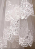  Chic Tulle Wedding Veil With Sequins Lace