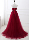Alluring Tulle Sweetheart Prom Dresses