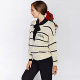 College Style Lettering Pattern Pullover