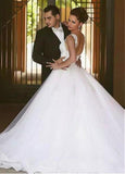 Lace Appliques Tulle Sweetheart Beading A-line Wedding Dress