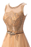 Cheap Cocktail Dress Short Prom Party Dress Applique Belt Tulle