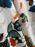 Leaves Print Slit Cami Maxi Dress