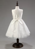 Charming Organza Jewel Neckline A-line Flower Girl Dresses With Bowknot