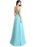 Stunning Chiffon Sweetheart Neckline A-Line Prom Dresses With Rhinestones