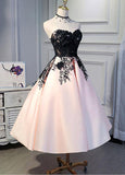 Tulle & Satin Sweetheart Knee-length A-line Homecoming Dress