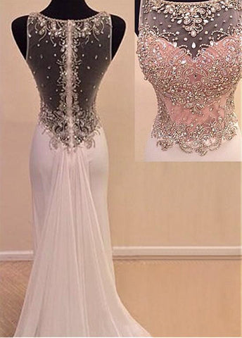 Mermaid Prom Dresses with Beaded & Rhinestones