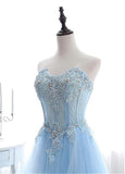 Eye-catching Prom Dresses With Lace Appliques & Beadings