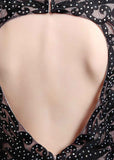 Shining Lace Scoop Neckline Sleeveless Short-length Sheath Cocktail Dresses With Hot Fix Rhinestone