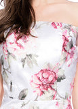 Delicate Organza Allover Off-the-shoulder Neckline Floral A-line Prom Dress