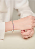 Chic Rose Gold Plated Alloy Bangle