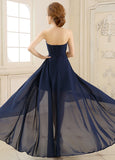 Elegant Chiffon Sweetheart Neckline A-line Evening Dress