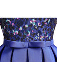 Glamorous Satin Sweetheart Neckline Short-length A-line Homecoming Dresses With Bowknot