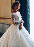 Spaghetti Straps Wedding Dress With Lace