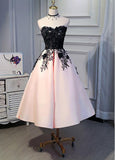 Tulle & Satin Sweetheart Knee-length A-line Homecoming Dress