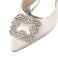 Stiletto Heels Bridal Shoes With Rhinestones