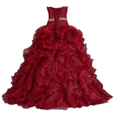 Pretty Ball Gown Quinceanera Dress Ruffle Prom Dresses