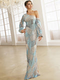 Sequin Colorful Mermaid Prom Dress