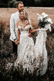 Lace Appplique Beach Off The Shoulder Wedding Dress